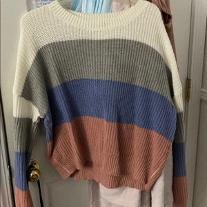 Color block sweater